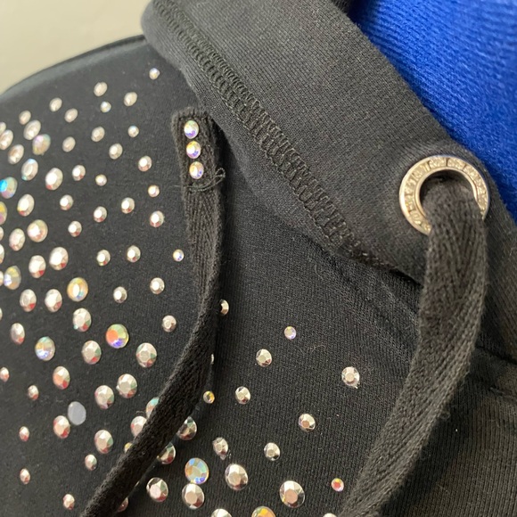 💥💥 Rhinestone hoodie jacket black small - Picture 5 of 8